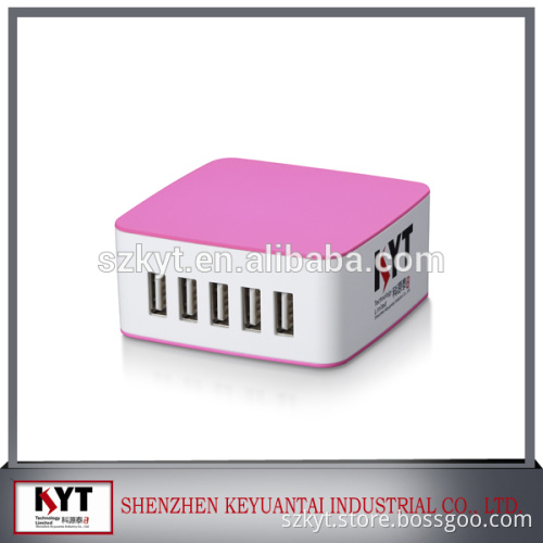 Hot New Products for 2015 39W 5V 7.8A Family-Sized 5 Port Desktop USB Wall Charger Travel Power Adapter